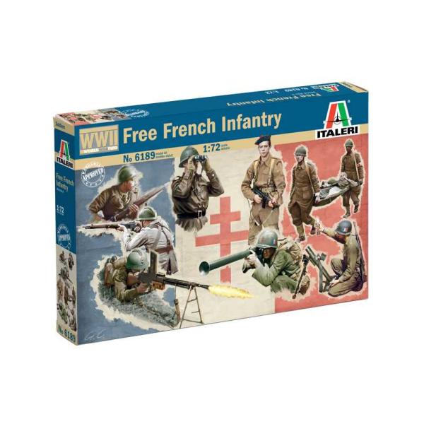Model Kit figurky 6189 - WWII - Free French Infantry (1:72)