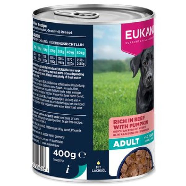 Konzerva EUKANUBA Adult bohatá na hovězí s dýní 400 g (obrázek 8)