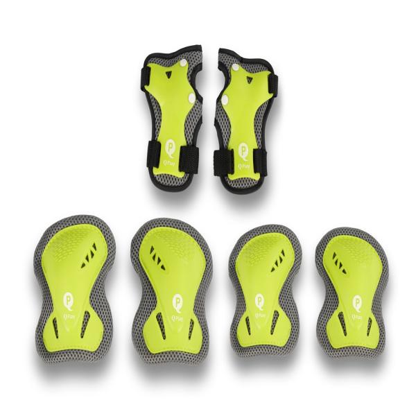 QPLAY Chrániče dětské Green, vel. S, věk 3-5 let