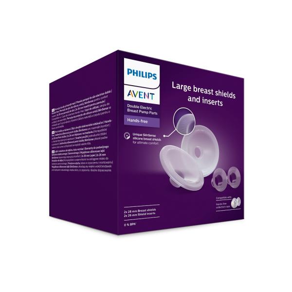 Philips Avent Hands-Free nástavce na bradavku L, vložky silikonové (obrázek 5)