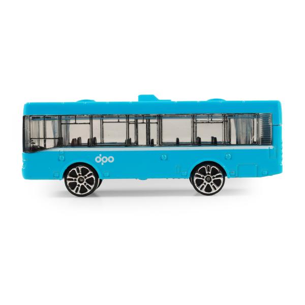 Kovový autobus DPO Ostrava modrý 8 cm (obrázek 3)