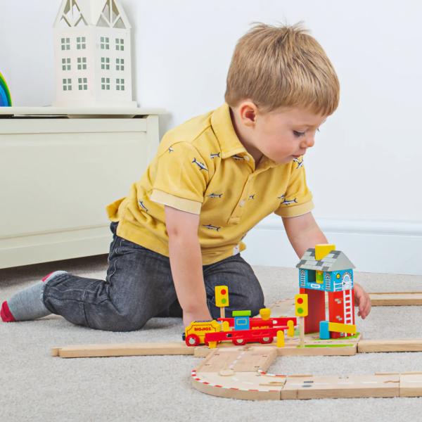 Bigjigs Rail Závory s návěštím