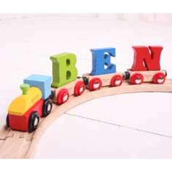 Bigjigs Rail Vagónik dřevěné vláčkodráhy – Písmeno K