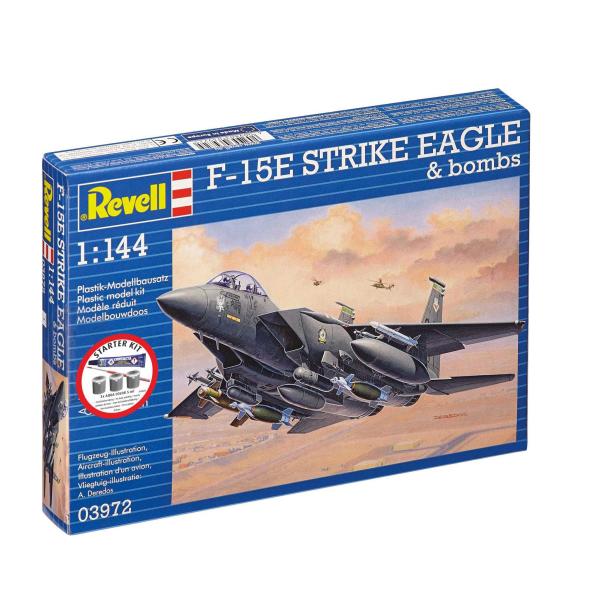 Starter Kit letadlo 73972 - F-15E Strike Eagle & bombs (1:144)