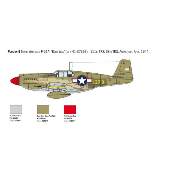 Model Kit letadlo 1423 - P-51A Mustang (1:72) (obrázek 8)