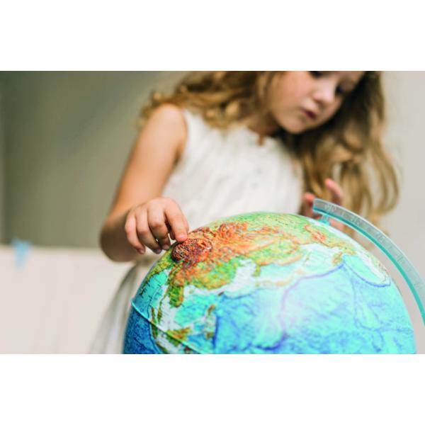 Alaysky 's 25 cm RELIEF Cable - Free Globe Physical / Political with Led EN (obrázek 4)