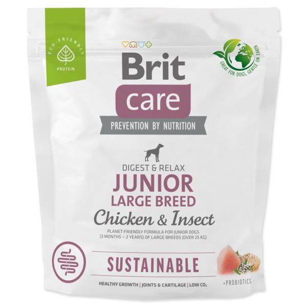 Krmivo Brit Care Dog Sustainable Junior Large Breed Chicken & Insoct 1kg