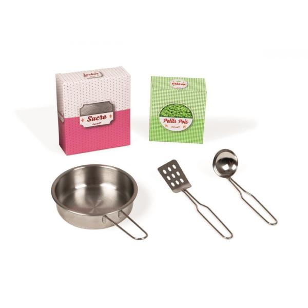 Janod Dřevěná kuchyňka Macaron růžová malá (obrázek 4)