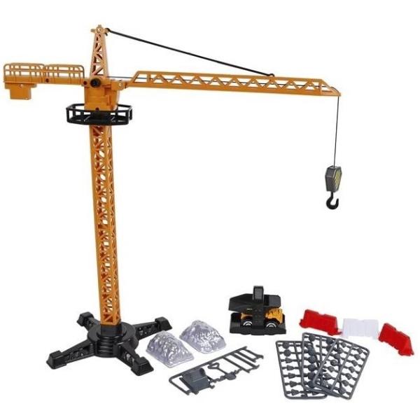 2-Play Traffic jeřáb 40cm s vozidlem a 50ks doplňků