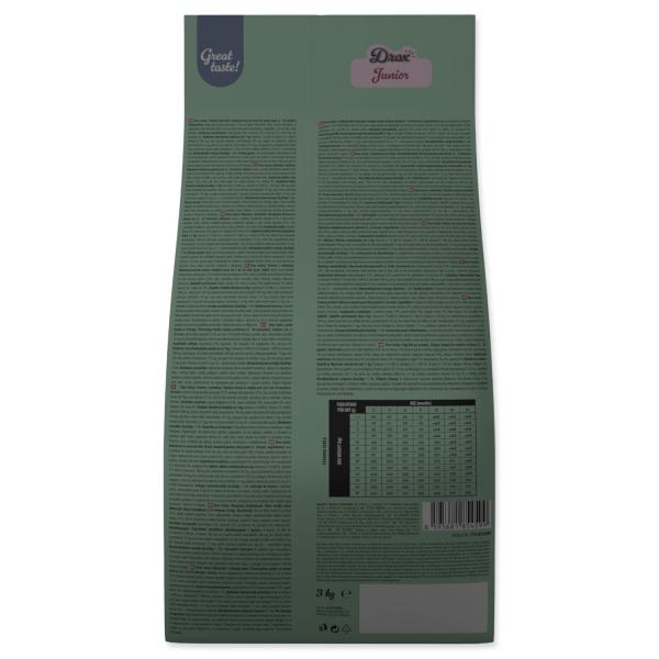 Krmivo Drax Junior s hovězím masem 3kg (obrázek 5)