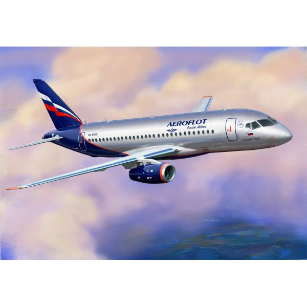 Model Kit letadlo 7009 – Sukhoi Superjet 100 (1: 144)