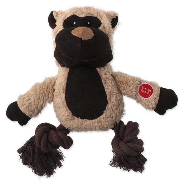 Hračka Dog Fantasy Snuggle mix zvířat s uzly a pískátkem 21cm (obrázek 3)