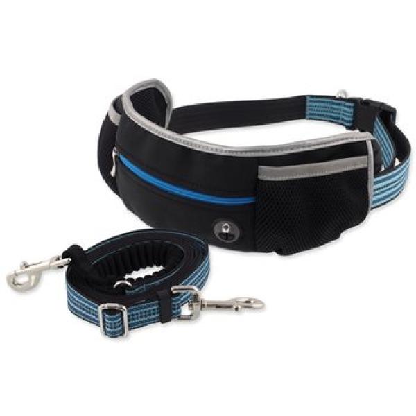 Vodítko Dog Fantasy s ledvinkou běžecké, s reflexními prvky