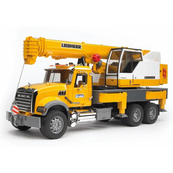 BRUDER 02818 MACK Granit Liebherr Autožeriav