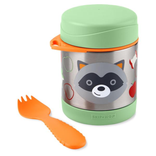 SKIP HOP Zoo Termoska na jídlo s lžičko/vidličkou Mýval 325 ml (obrázek 3)