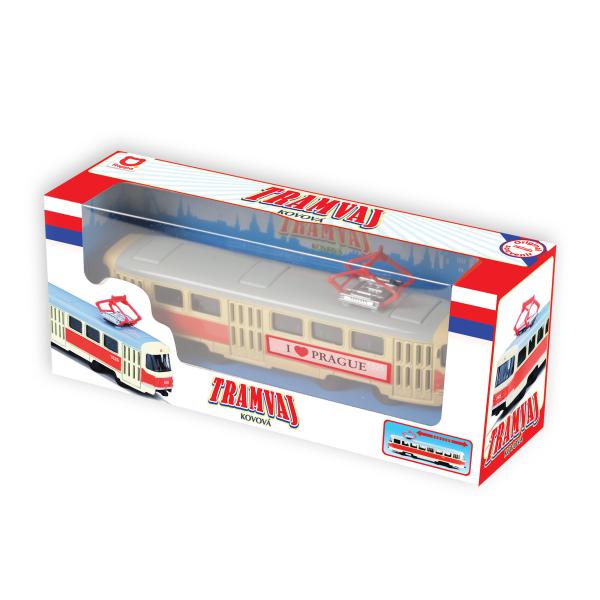 Kovová tramvaj 16 cm Praha (obrázek 3)