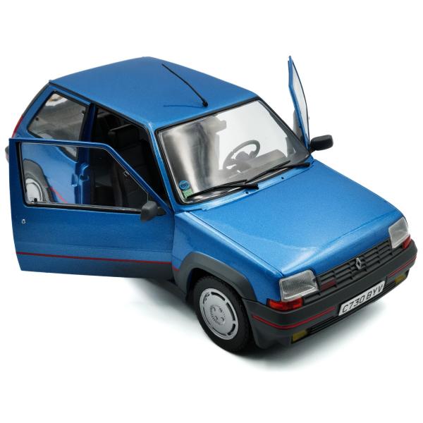 1:18 RENAULT 5 GT TURBO MK1 BLEU ALPINE 1985 - SOLIDO