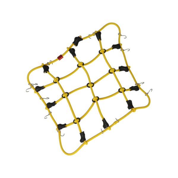 Robitronic poutací síť s háčky 15x12cm žlutá