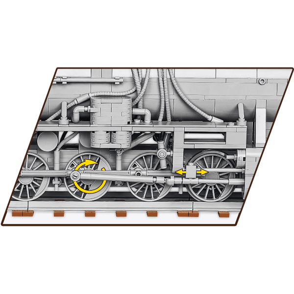 Cobi 6281 Kriegslokomotive Baureihe 52, 1:35, 2476 k, 1 f (obrázek 5)