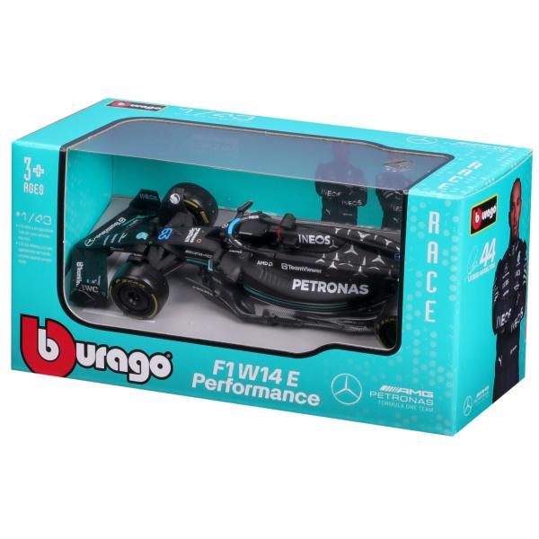 Bburago 1:43 RACE Formula F1 4PAC Mercedes-AMG F1 W15 (2024) #44 L.Hamilton #63 G.Russell (obrázek 4)