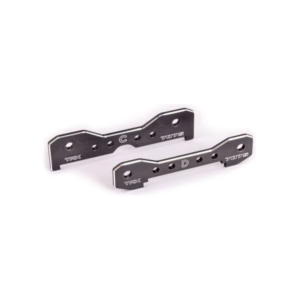 Traxxas spojka ramien zadná hliníková sivo eloxovaná (pre Sledge)