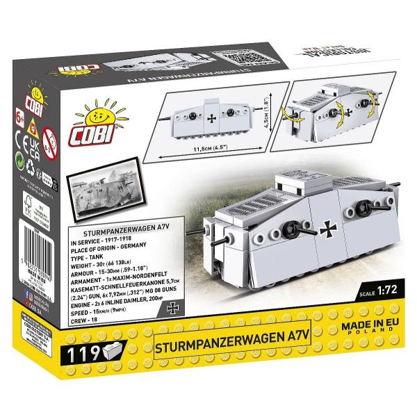 Cobi Sturmpanzerwagen A7V, 1:72, 119 k