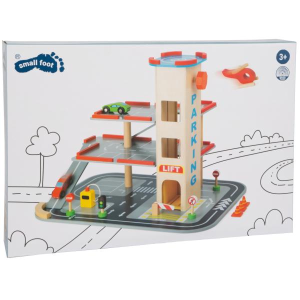 Small Foot Dřevěné parkoviště rychlý sestup (obrázek 3)