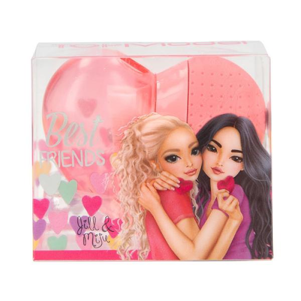 Top Model Ořezávátko a guma, Světle růžová, ve tvaru srdce