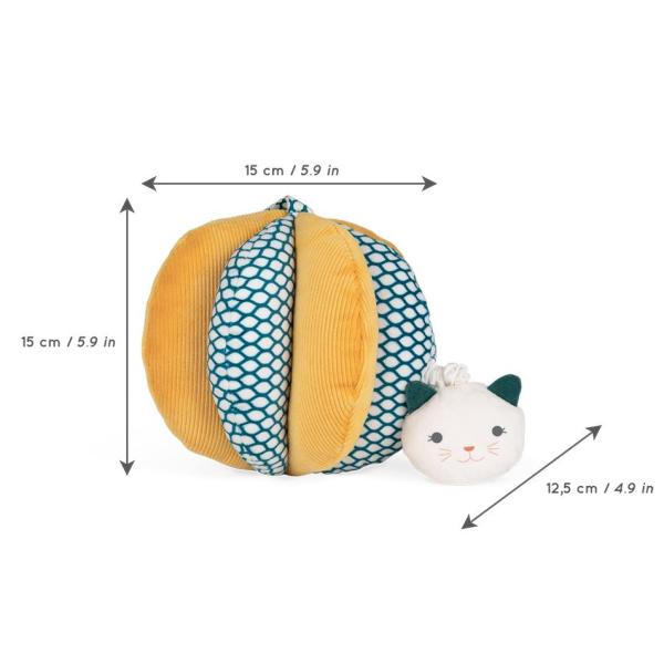 Kaloo Textilní míč s aktivitami pro miminko Stimuli