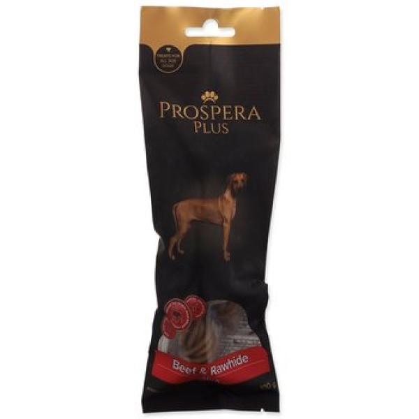 Pochoutka Prospera Plus Hovězí a surová kůže kroucená tyčinka 1ks 15cm
