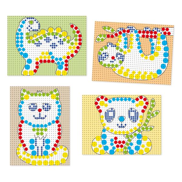 Quercetti Mozaika Fantacolor Tab – 150 ks, zvířata 2