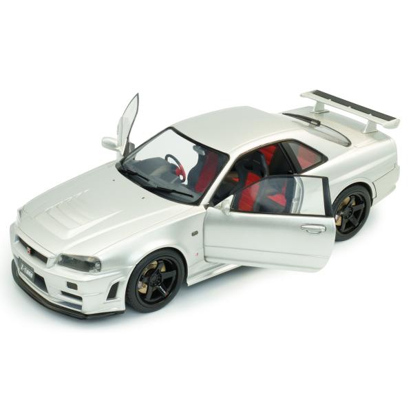 1:18 NISSAN SKYLINE (R34) GT-R Z TUNE SILVER 1999 SOLIDO