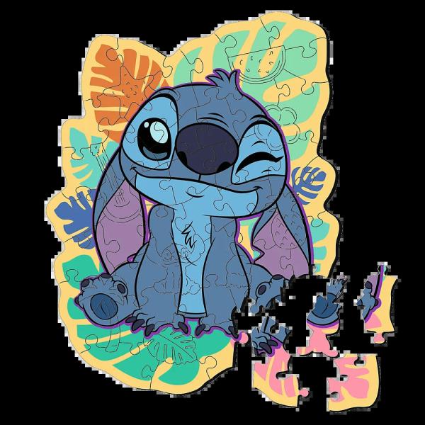 Trefl Dřevěné puzzle Junior 50 – Lilo&Stitch