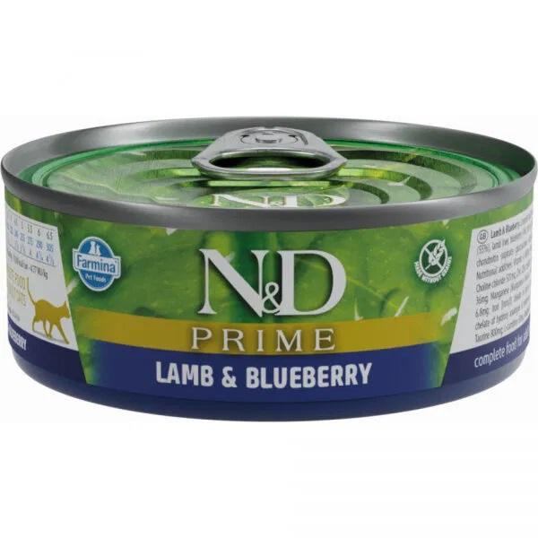 N&D CAT PRIME LAMB & BLUEBERRY 70 GR