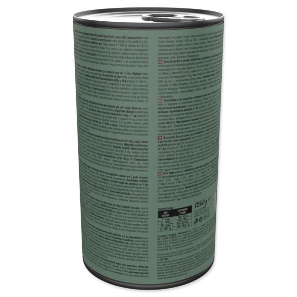 Konzerva Drax Adult s hovězím a drůbežím masem 1240g (obrázek 3)