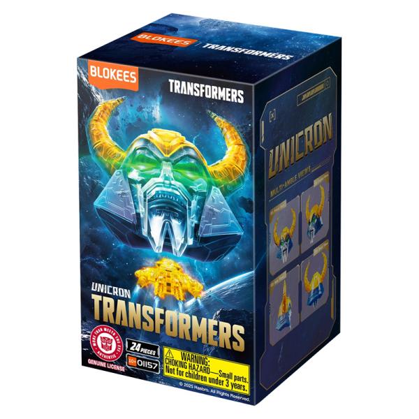 TRANSFORMERS BLOKEES stavebnice Defender Version Unicron-Head Transparent Version