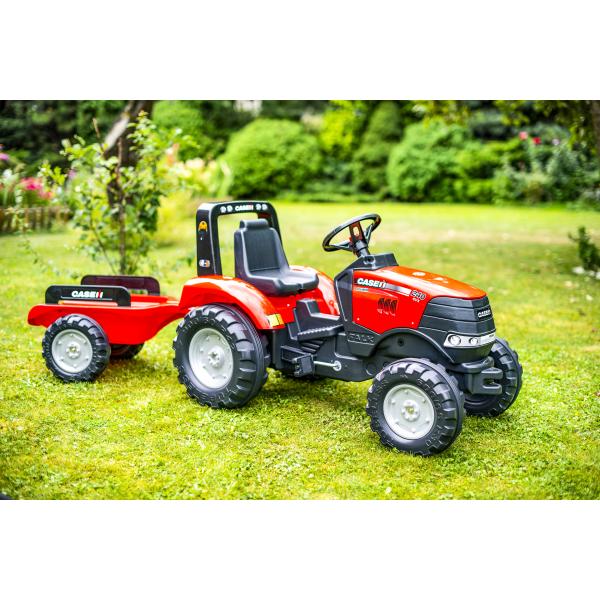 Falk Šlapací traktor 996AB Case IH Puma 240CVX s vlečkou - červený (obrázek 3)