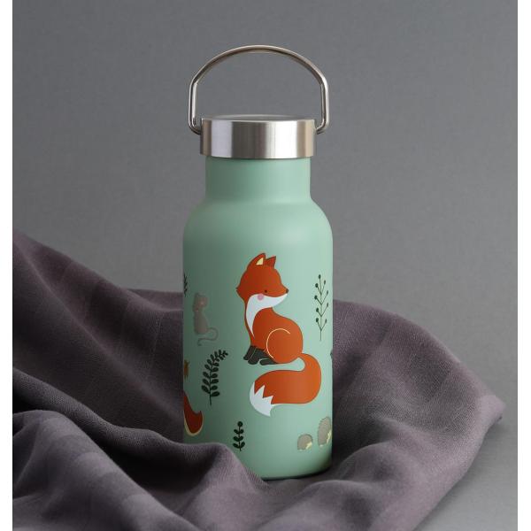 A Little Lovely Company - nerezová láhev na pití, 350 ml - kamarádi z lesa (obrázek 7)