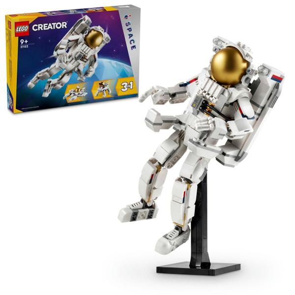 Lego Creator 3 In 1 Astronauta Spaziale Trasformabile In Cane Giocattolo O In Modellino Di Astronave Viper Jet, Giochi Da Costruire Per Bambini E Bambine Da 9 Anni, Idea Regalo A Tema Spazio 31152-image