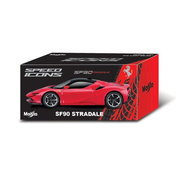 Maisto – Speed Icons – SF90 Stradale, červeno-černá, 1:64