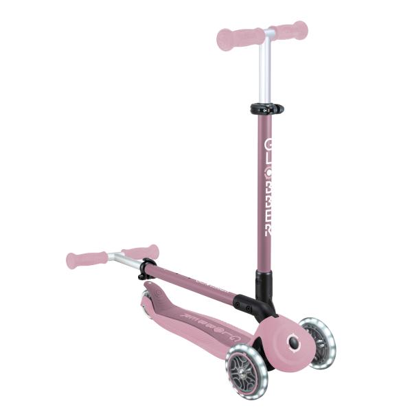 Globber Dětská koloběžka Go up active lights ecologic Berry (obrázek 8)