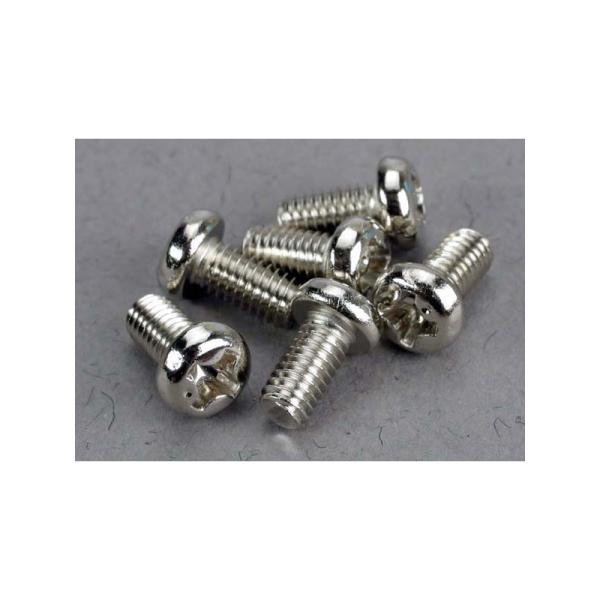 Traxxas skrutka krížová M3x6mm polguľatá hlava zink. (6)