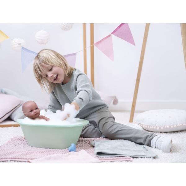 Llorens 63504 NEW BORN HOLČIČKA - realistická panenka miminko s celovinylovým tělem - 35 c (obrázek 6)