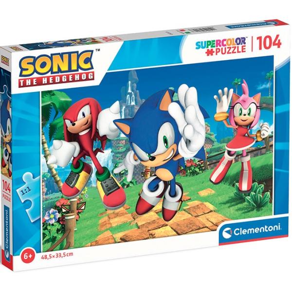 Clementoni - Puzzle 104 Sonic