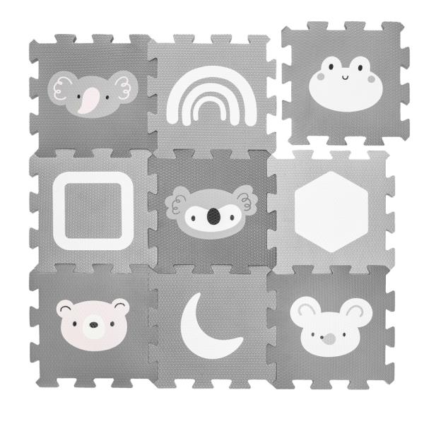 Pěnová podložka Puzzle 30x30 cm 9ks, Wild Life