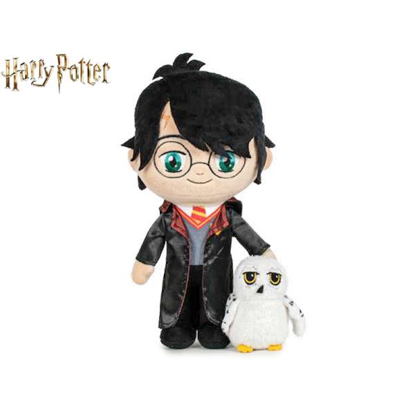 Harry Potter - Harry peluche 29cm in piedi con Hedwig