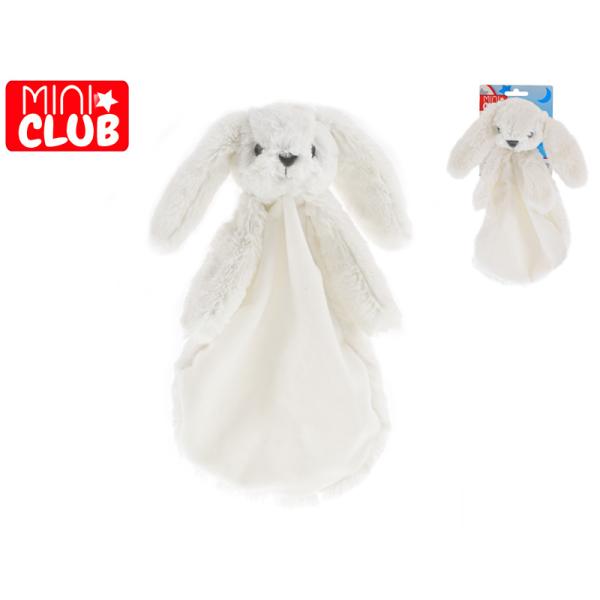 Mini Club usínáček zajíček plyšový bílý 27cm