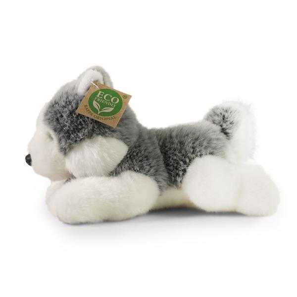 Plyšový pes husky ležící 20 cm Eco-Friendly (obrázek 3)
