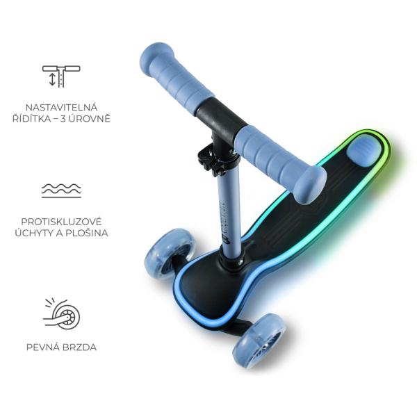 KINDERKRAFT Koloběžka tříkolová Raket Blue (obrázek 7)
