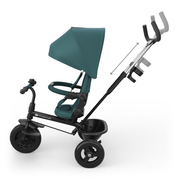 KINDERKRAFT Tříkolka Aston 2 Plus Green, 9m+ (obrázek 10)